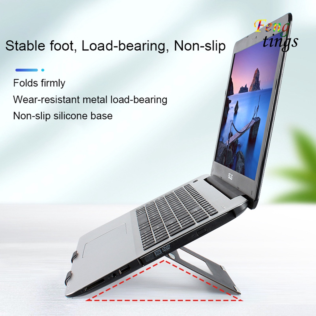 Giá Đỡ Laptop / Máy Tính Bảng Bằng Hợp Kim Nhôm Thiết Kế Tản Nhiệt Tiện Dụng Cho Gia Đình