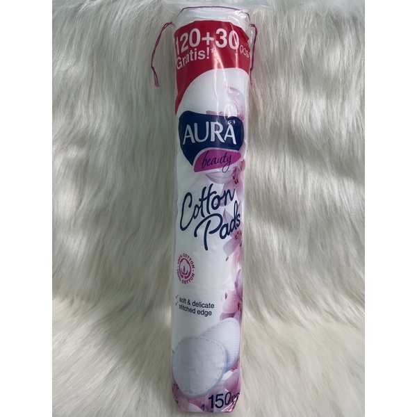 Bông tẩy trang Aura 150 miếng