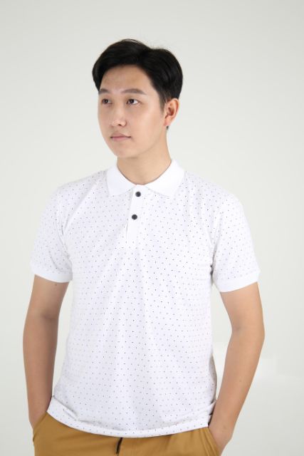 Áo phông chấm bi cho nam dáng ôm lịch lãm-hàng chất lượng rẻ đẹp bền | BigBuy360 - bigbuy360.vn