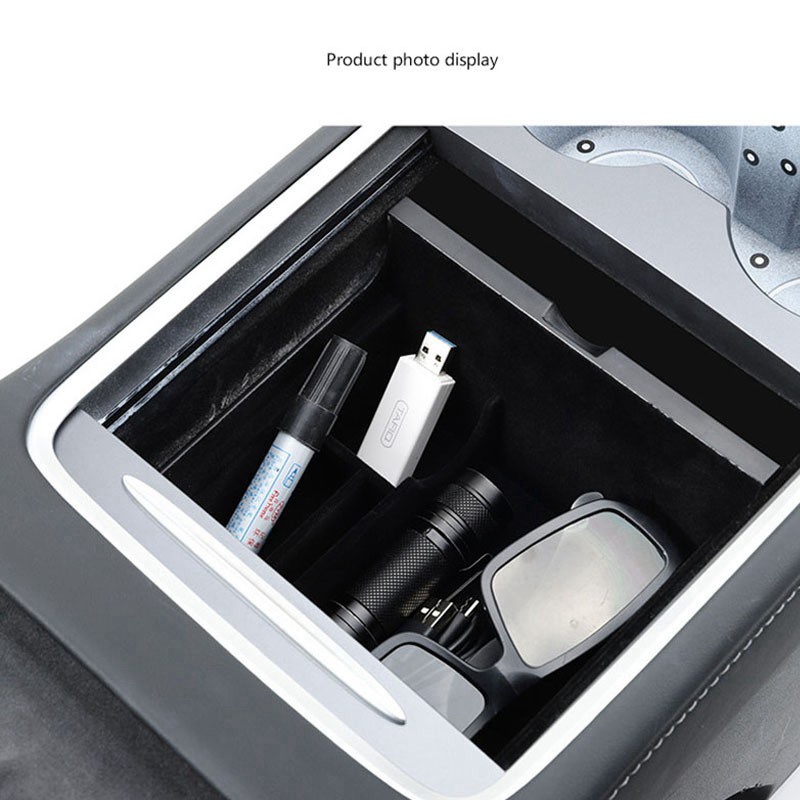 High Quality Central Armrest Rear Storage Box for Tesla el 3 2021 Accessories VNGB