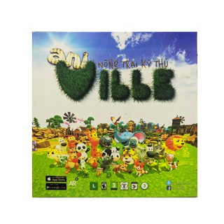 Sách 3D Nông Trại Kỳ Thú - Aniville (Song ngữ Kết hợp dạy tiếng anh với công nghệ AR)