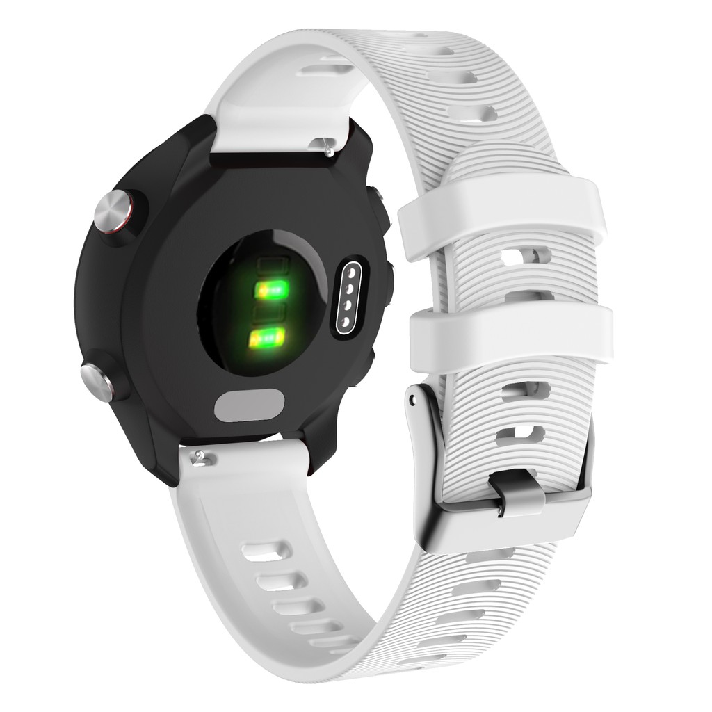 Dây Đeo Silicon Mềm 20mm Cho Garmin Forerunner 245 645 Vivoactive 3 Venu SQ Vivomove Approach S40