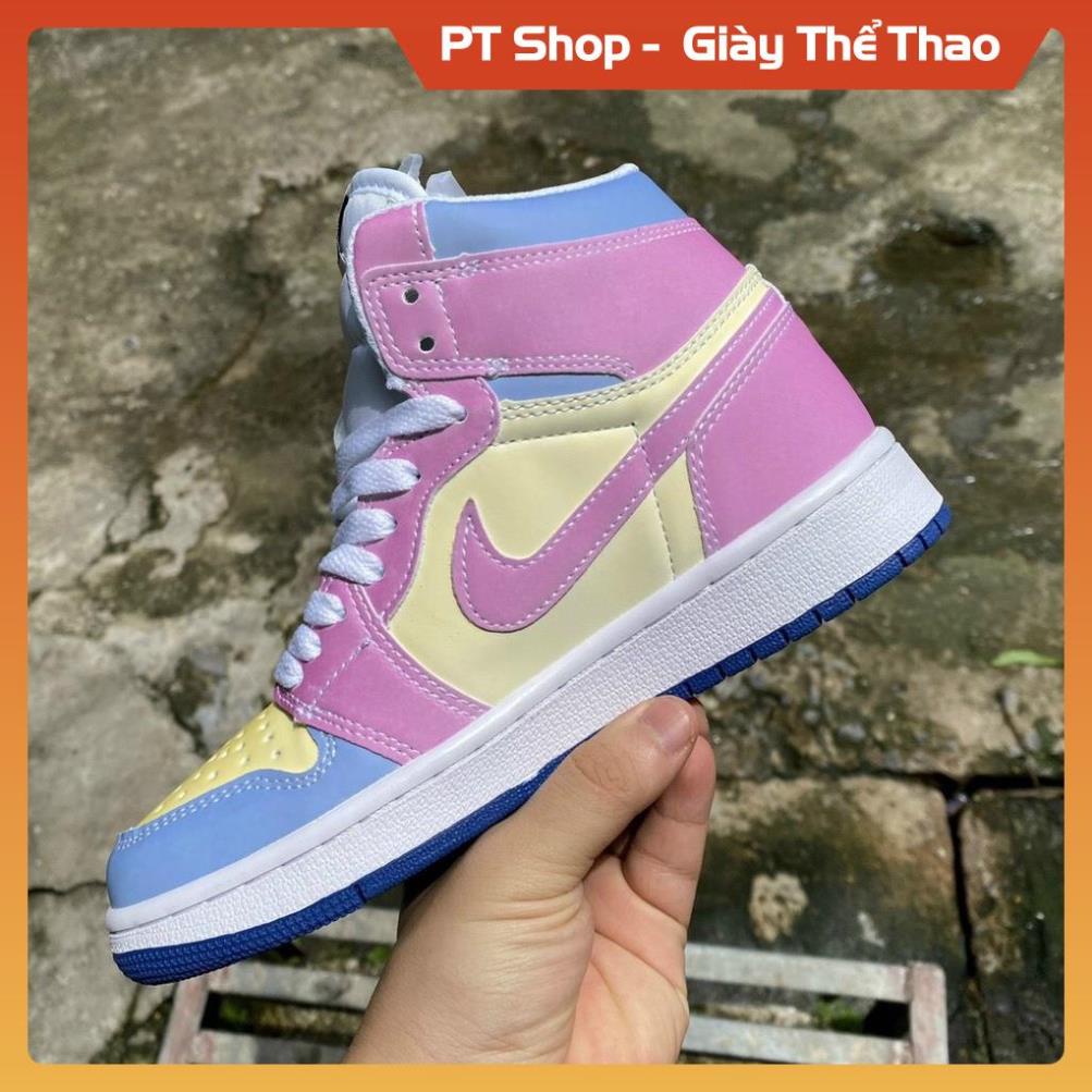 PT Shop [FreeShip+ Hàng Xịn] Giày Jordan trắng cao cổ đổi mầu mới, Giầy JD1 trắng chuyển màu Hót trend , Giày Sneaker