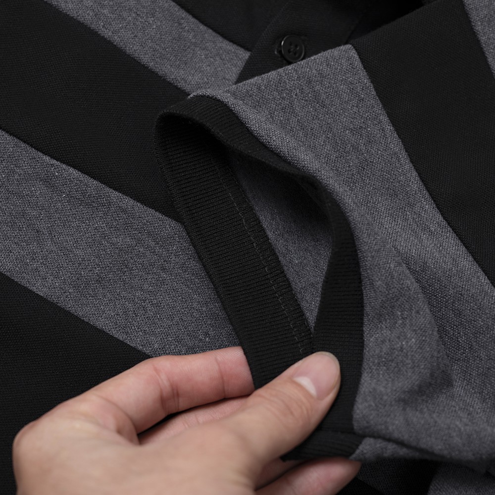 Áo polo nam có cổ thiết kế phối sọc ngực Basis APL95 | BigBuy360 - bigbuy360.vn