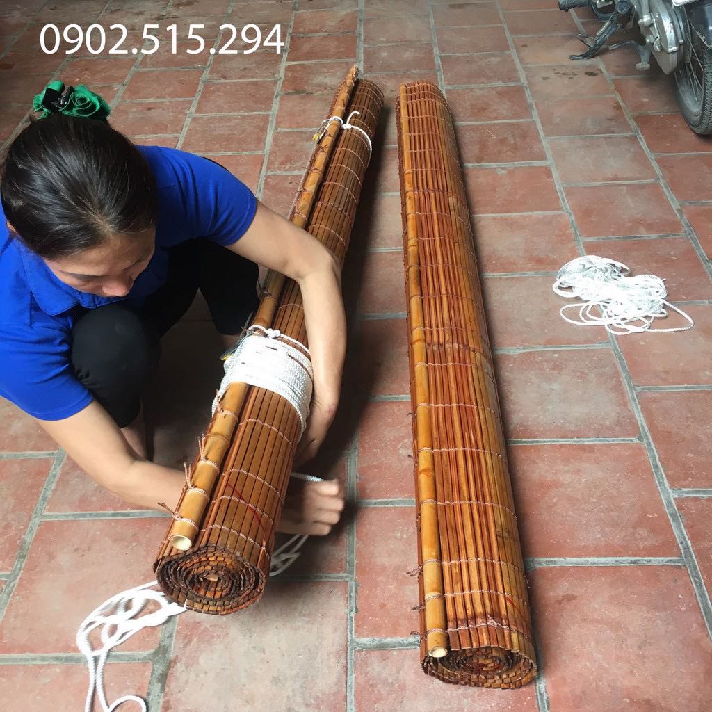 Mành rèm tre che nắng che mưa ngoài trời  kích thước rộng 1,5m x cao 2m