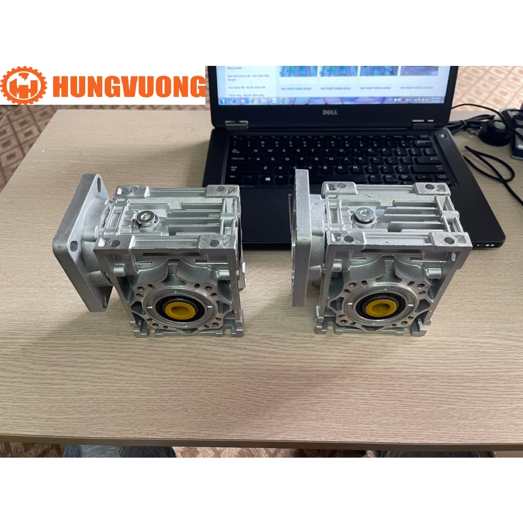 Hộp giảm tốc trục vít bánh vít NMRV40 cho động cơ bước servo size 86 HN & TPHCM