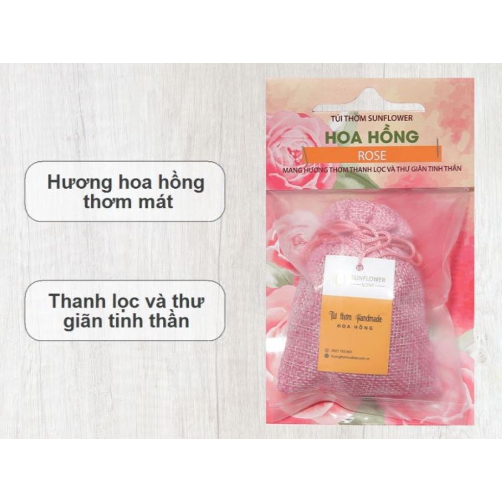 SET 2 Túi Thơm Handmade Tinh dầu hoa thiên nhiên 30g /túi