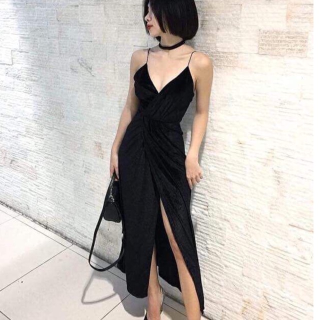 ĐẦM NHUNG 2 DÂY XẺ TÀ