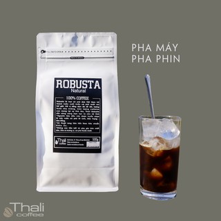 Cà phê sạch nguyên chất robusta natural 1kg