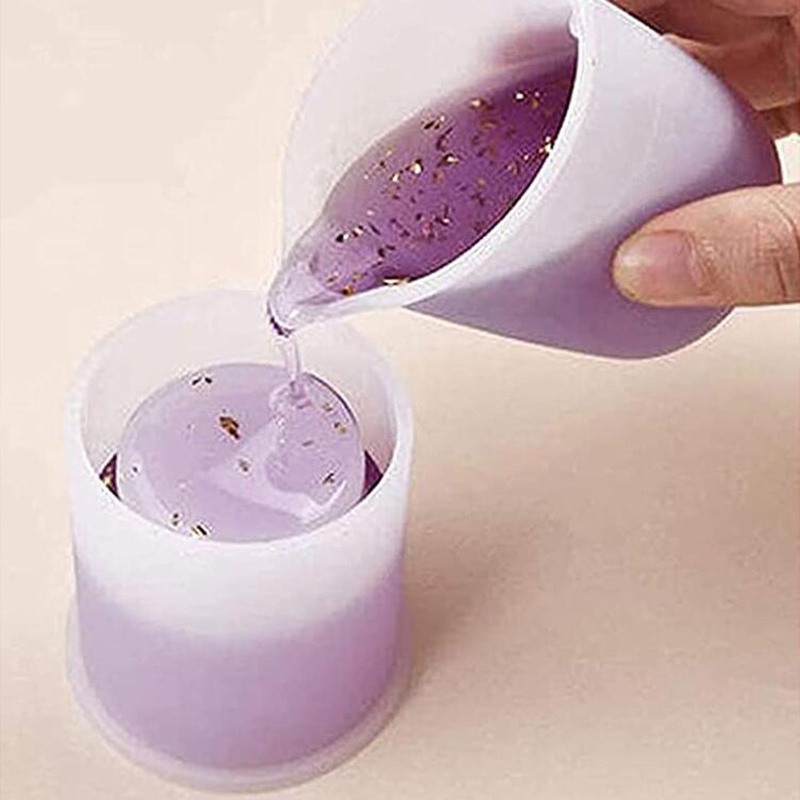 Khuôn Làm Giá Đỡ Nến Epoxy Resin Epoxy Hình Trụ DIY