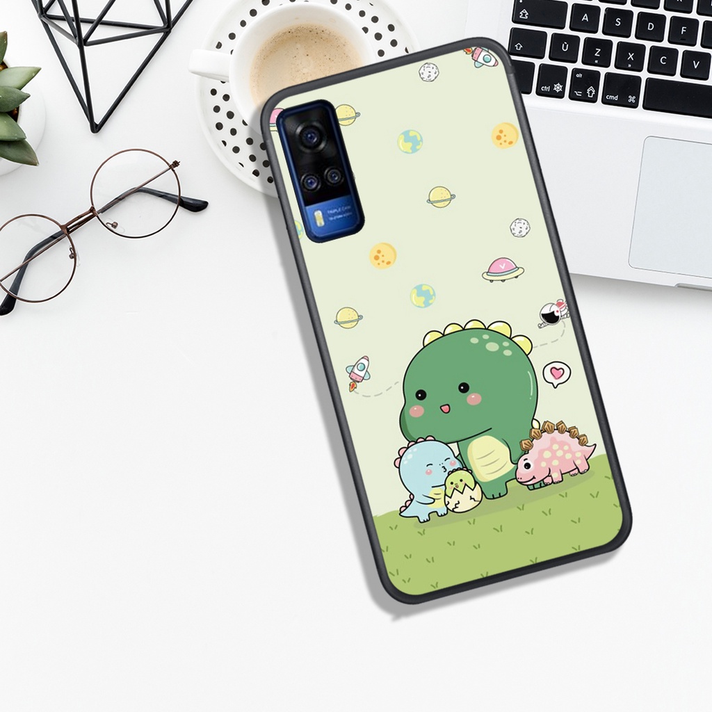 [HOT]ỐP VIVO Y12S - Y20 - Y20S - Y51 2020 - Y72 - Y53S , IN HÌNH KHỦNG LONG CHIBI SIÊU DỄ THƯƠNG.