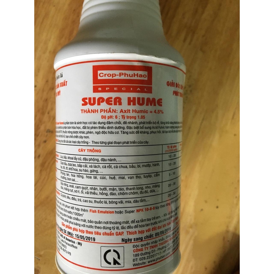 kích thích ra rễ super hume 250ml nhập mỹ
