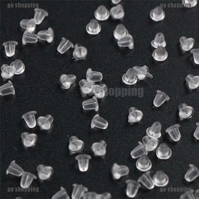 Bộ 100 Bông Tai Nhựa Thiết Kế Dễ Thương