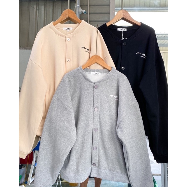 [HÀNG SẴN]ÁO KHOÁC NỈ BOMBER CHỮ NHẬT FORM OVERSIZE