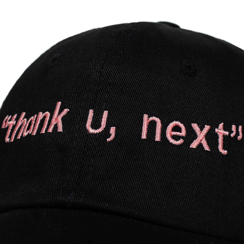 Mới Mũ Lưỡi Trai Thêu Chữ Thank U /next Ariana Grande Thời Trang Unisex