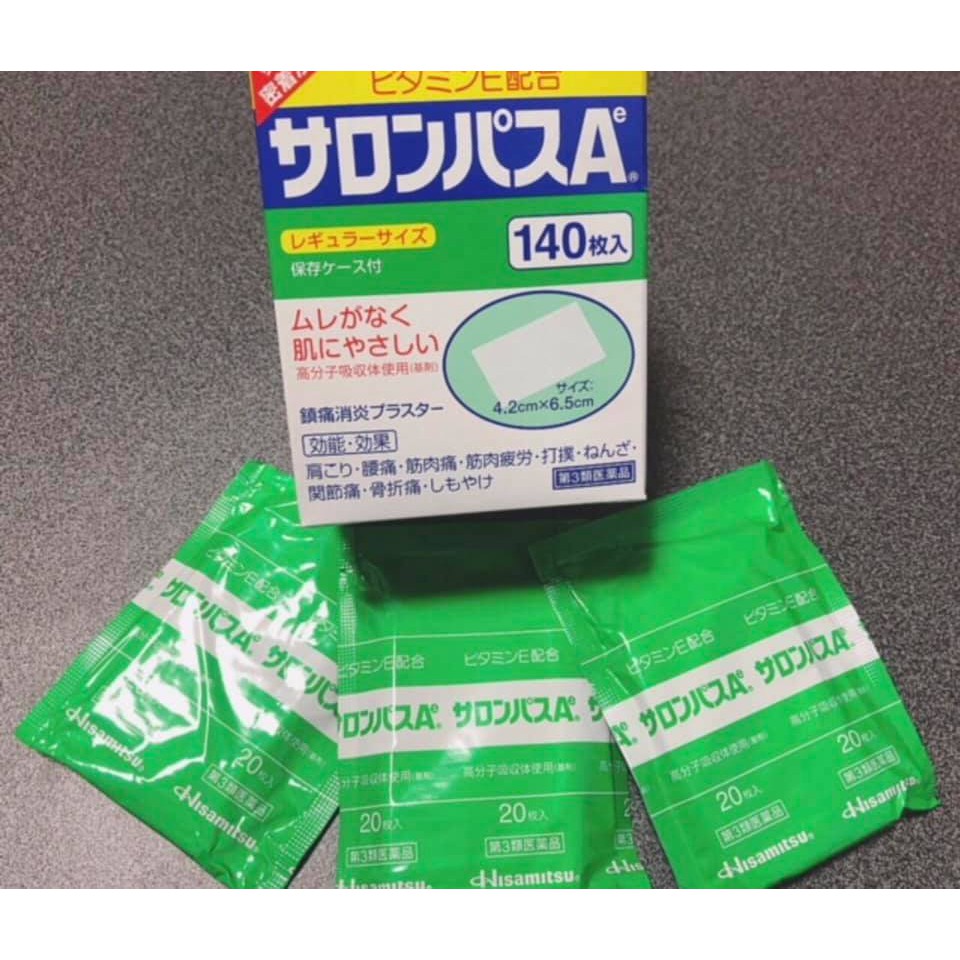 Cao Dán Đau Mỏi Xương Khớp SALONPAS HISAMITSU 140 Miếng