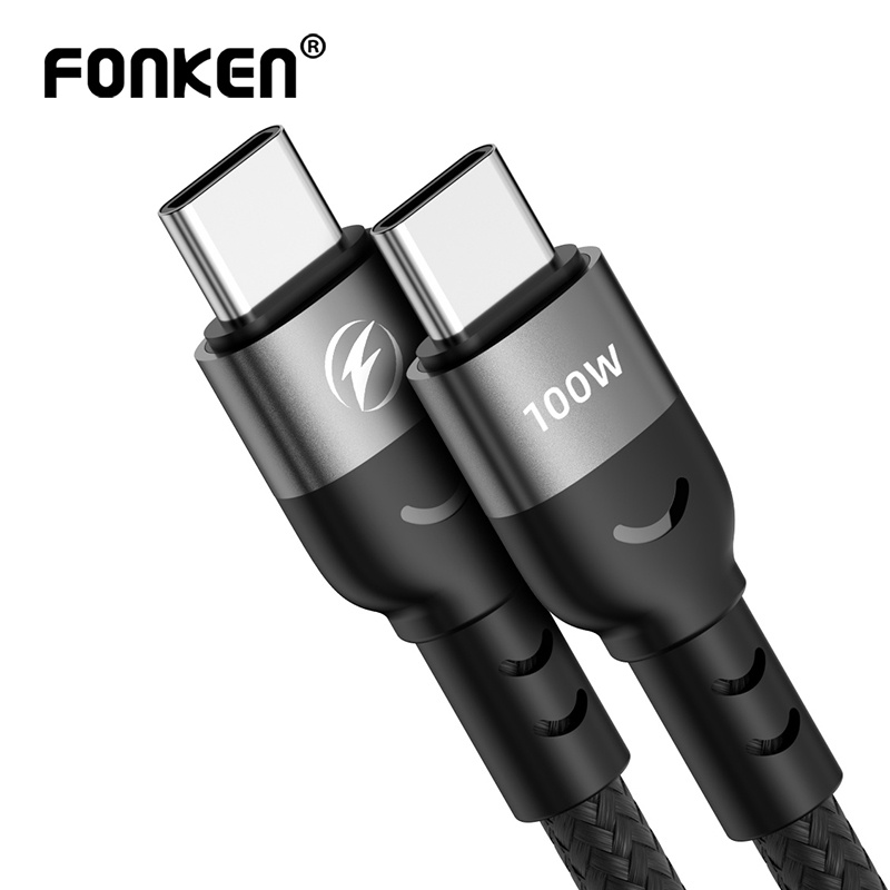 Cáp Fonken sạc nhanh Pd truyền dữ liệu Type C sang Usb C thích hợp cho laptop Apple