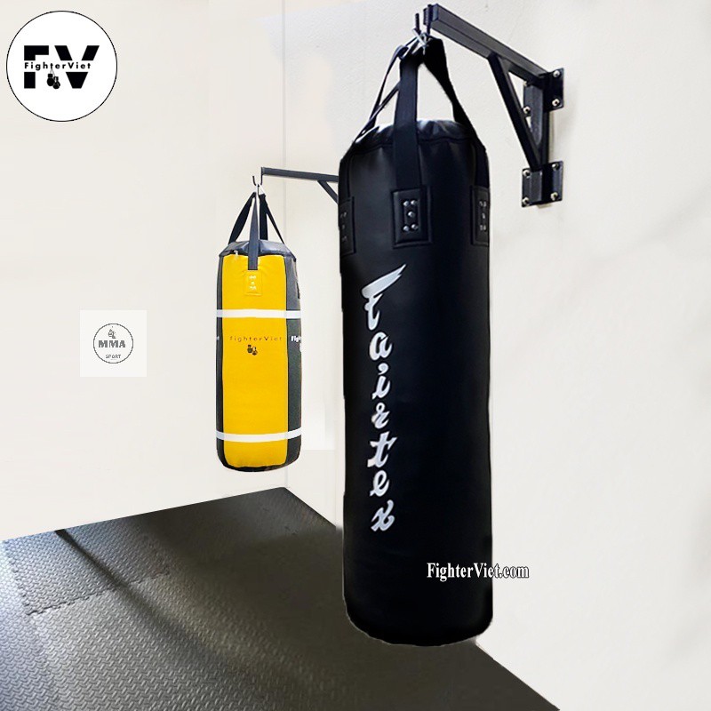 COMBO Bao Cát Fairtex 1m2 - Giá Treo Bao Cát Siêu Tiết Kiệm Da 3 Lớp Tiêu Chuẩn Thái Lan