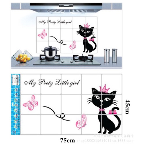 Giấy dán bếp cách nhiệt hàng cao cấp mẫu mới tráng nhôm