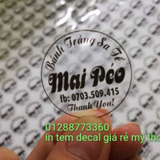 Tem thiết kế riêng theo yêu cầu