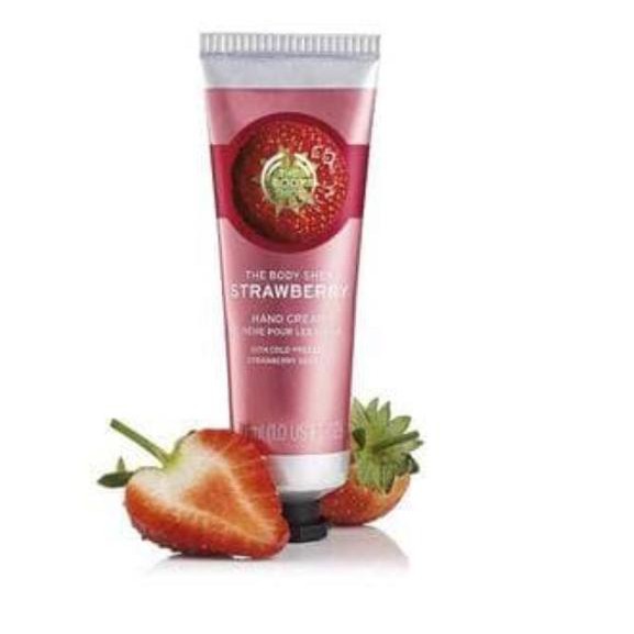 THE BODY SHOP (Hàng Mới Về) Kem Dưỡng Da Tay Chiết Xuất Hoa Hồng / Moringa / Strawberry / Almond Sữa / Mận 30ml