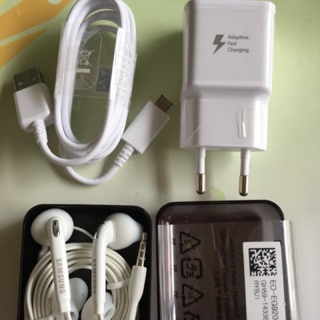 Combo sạc+cáp+tai nghe Samsung s7
