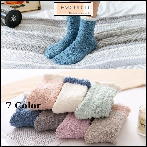 Tất cổ cao nữ, vớ cổ cao len lông cừu cổ bèo phong cách Vintage