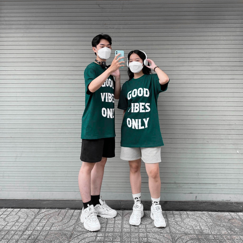ÁO THUN FF FORM RỘNG GOOD VIBES ONLY TEE, VẢI THUN 2 CHIỀU COTTON 250GSM