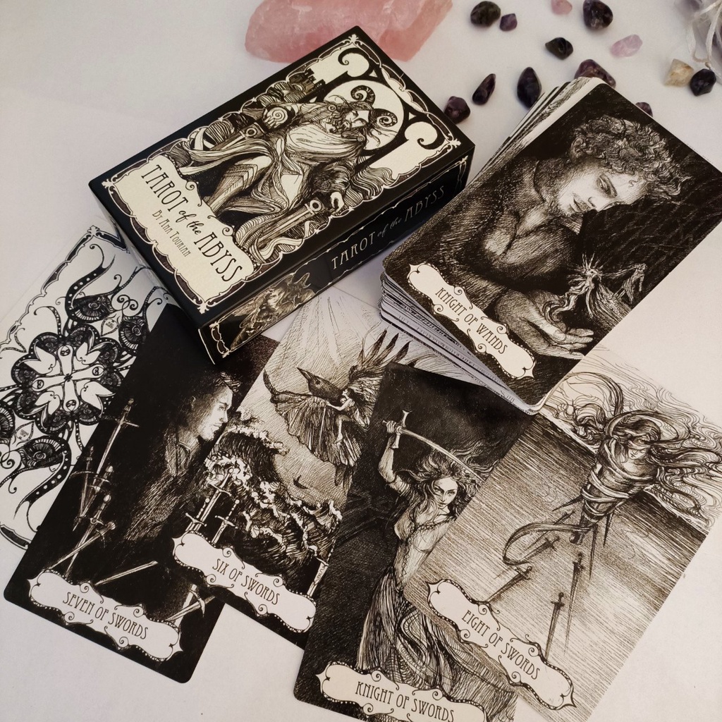 [BÀI LỚN] Bộ bài TAROT OF THE ABYSS kích thước chuẩn 7x12cm có kèm tờ hướng dẫn tiếng Anh