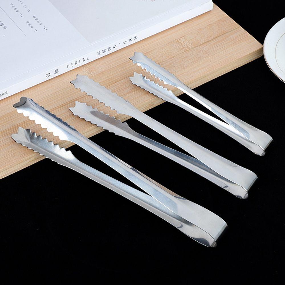 ELLSWORTH Kẹp Gắp Đá Nướng Bbq Bằng Thép Không Gỉ Chống Dính Có Răng