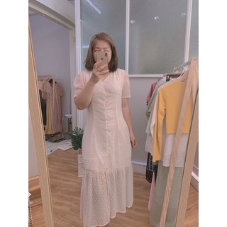 Đầm đuôi cá nút ngọc [big size 55kg - 90kg]