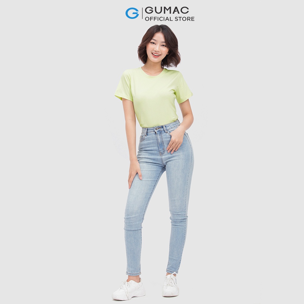 [Mã WABRGUM giảm 10% tối đa 30K đơn 99K] Áo thun cổ tròn thời trang GUMAC ATC04002