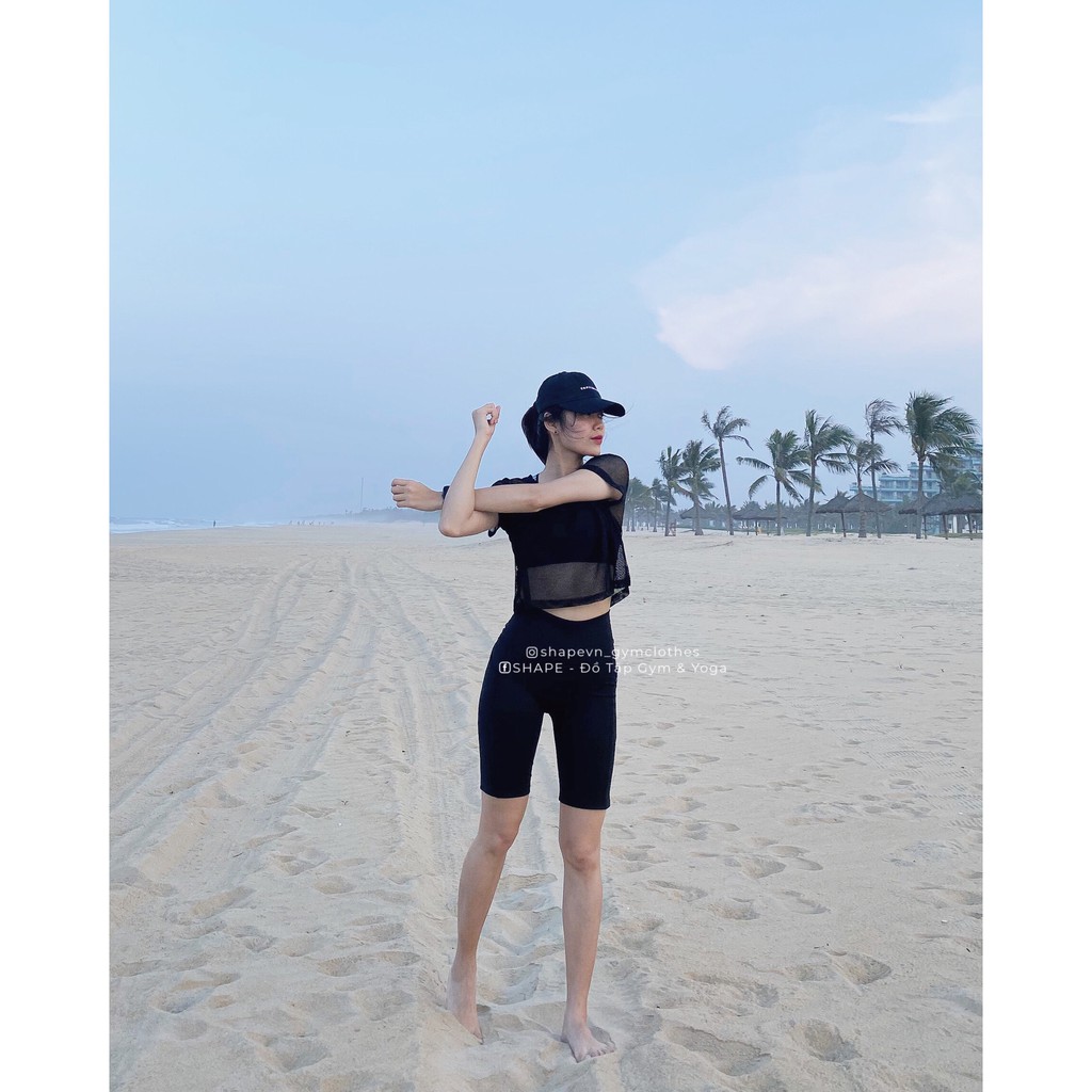 Mẫu tanktop Shape lưới trơn màu đẹp [T093]