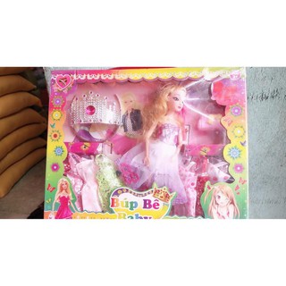 Búp bê Baby dễ thương với nhiều phụ kiện trang phục đẹp