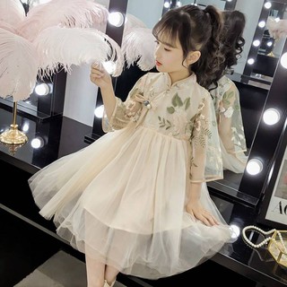 ❤ đầm hán phục phong cách retro xinh xắn cho bé gái❤chân váy công chúa thời trang mùa hè dành cho bé gái❤cô gái lớn trẻ em