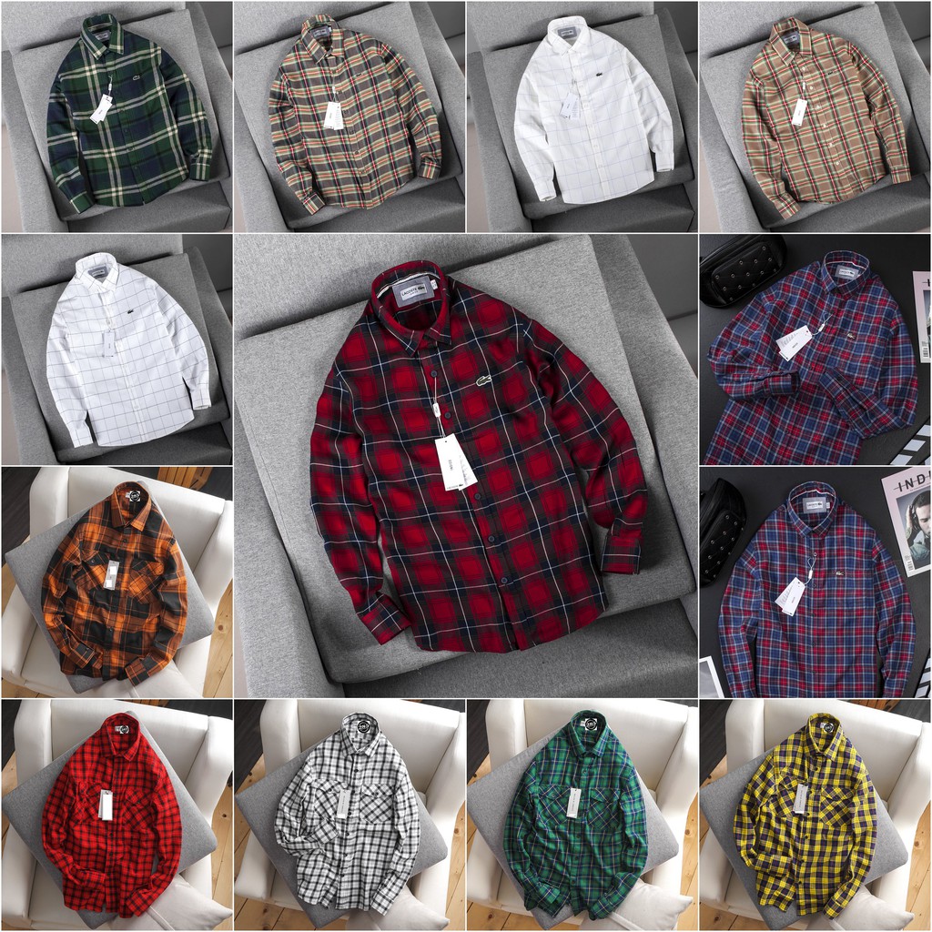 Sơmi caro SLIMFIT 💖💖💖 với 30 màu mặc cực đẹp 💖đẹpcháyhàng vài mã rồi anh em💖