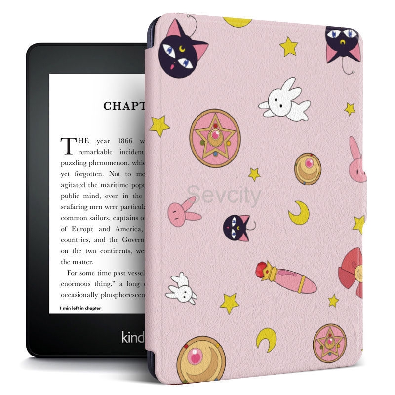 Bao Da Máy Đọc Sách PU Mềm Tự Động Tắt Mở Màn Hình Thông Minh Cho Kindle Paperwhite 4 3 2 1