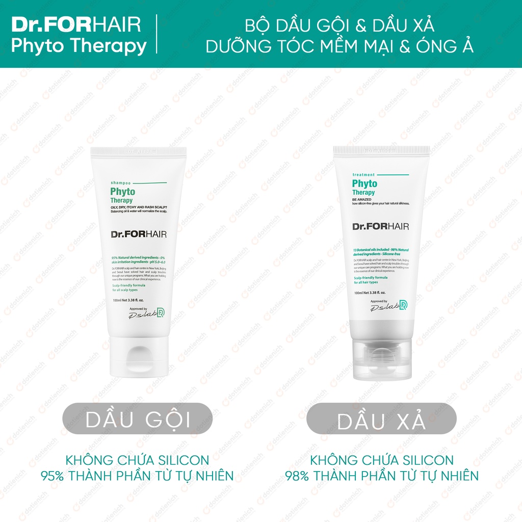 Dầu gội dưỡng tóc Dr.FORHAIR/Dr For Hair cho da đầu nhạy cảm Phyto Therapy Shampoo 100ml