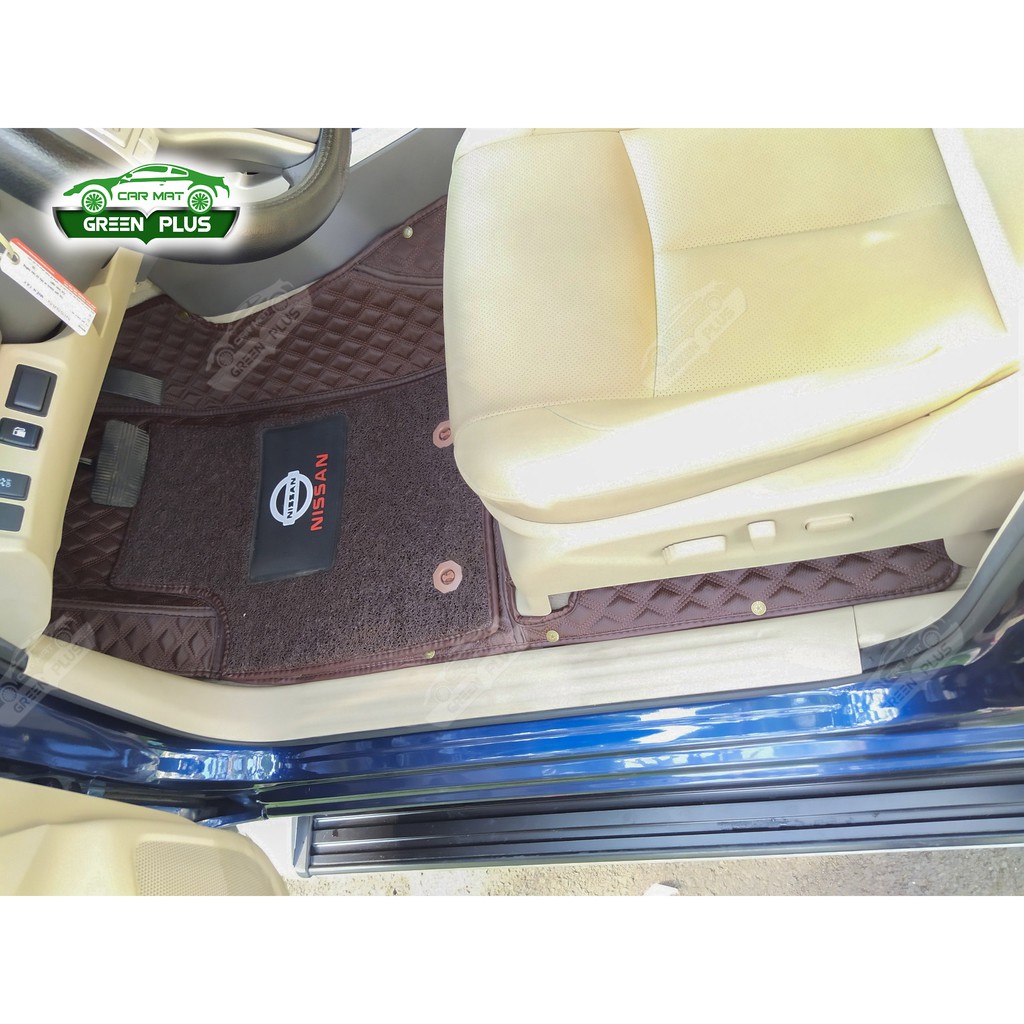 Thảm lót sàn 6D Nissan Navara chống nước, không mùi, phủ kín 90% sàn xe