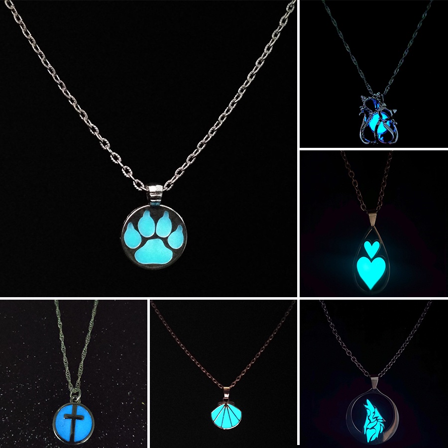 Vòng cổ RINHOO FRIENDSHIP thép không gỉ tùy chọn kiểu phát quang đơn giản thời trang hip hop cổ điển cho nam và nữ