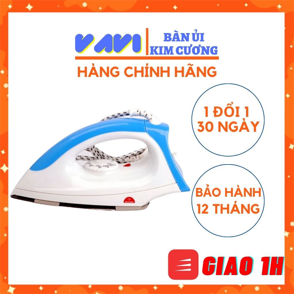 Bàn ủi KIM CƯƠNG, bàn ủi khô LỖI 1 ĐỔI 1 BẢO HÀNH 12 THÁNG