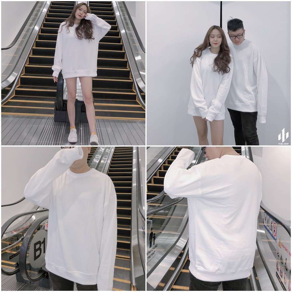 ÁO TAY DÀI SWEATER NỈ TRƠN ĐỦ MÀU (HÌNH THẬT 100%) | BigBuy360 - bigbuy360.vn