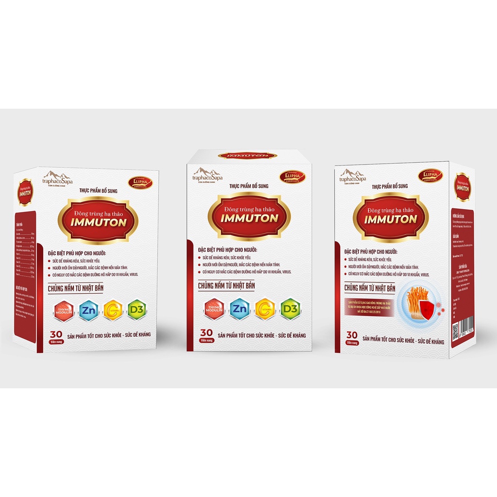 Combo 5 sản phẩm Đông Trùng Hạ Thảo tăng cường đề kháng, phòng chống mùa covid