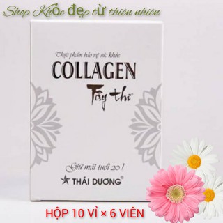 Viên Collagen Tây Thi - Viên Uống Trắng Đẹp Da, Mờ Nám, Tàn Nhang, Giữ Gìn Tuổi Thanh Xuân, Hộp 10 vỉ *6 viên