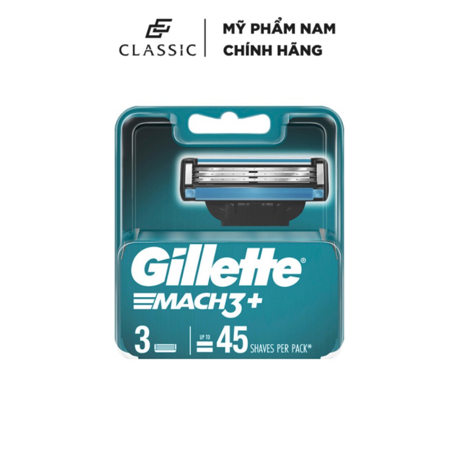 Combo Gillette Mach 3+ Toàn Diện (Dao cạo râu + Lưỡi thay thế)
