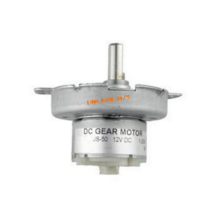 Motor Giảm Tốc DC 3V-12V JS-50 3-60rpm Chế Đảo Gió Tuốc Năng Cho Quạt Brushless Không Chổi Than