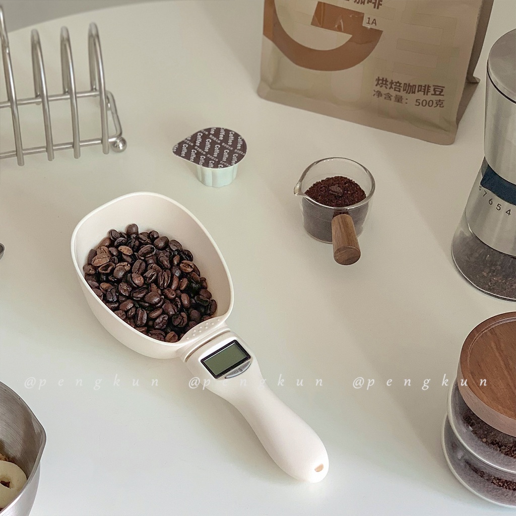 Muỗng Điện Tử Đo Lường Cà Phê / Thức Ăn Cho Thú Cưng Với Tay Cầm Dài Tiện Dụng
