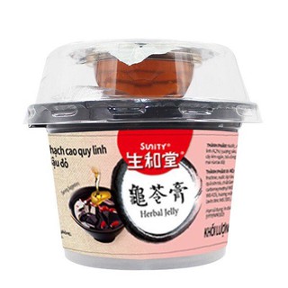 Thạch cao quy linh đậu đỏ 215g