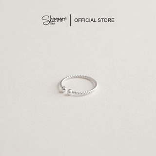 Nhẫn Bạc 925 Shimmer Silver Dạng Xoắn Độc Lạ Đẹp - Piky