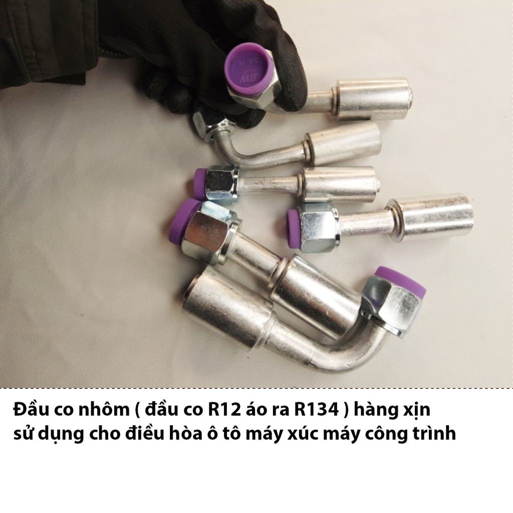 Đầu co nhôm sử dụng điều hòa ô tô máy xúc máy công trình hàng xịn